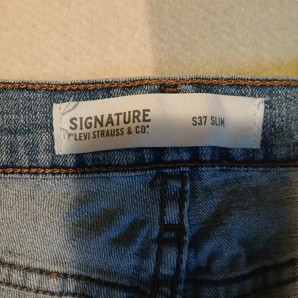 Signature by Levi Strauss & Co. S37 Slim jeans 38x32 Medium blue Wash